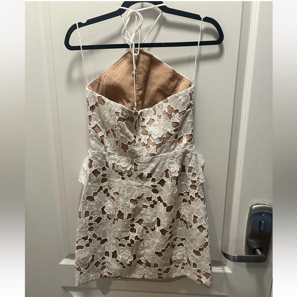 Elliatt Seafarer Lace Halter
Neck Mini Dress Bridal Bachelorette Dress L NWT$319 - Picture 7 of 10